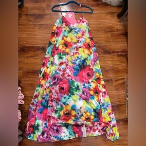 Flowery dress straps